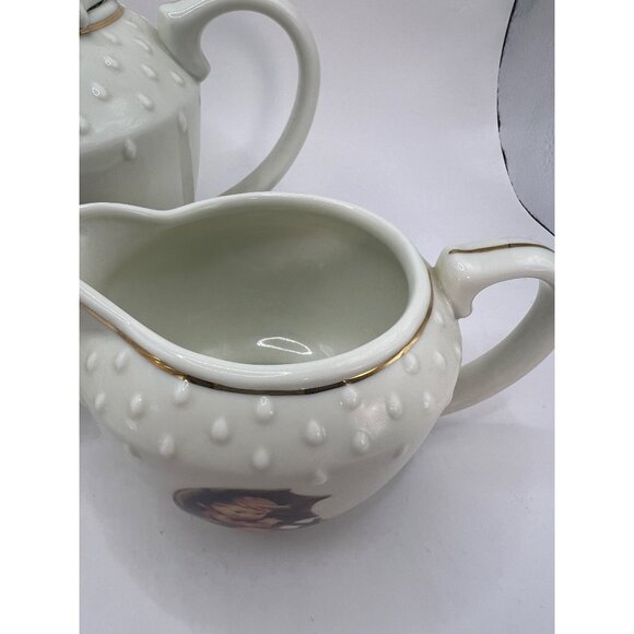 Hummel Danbury Mint Stormy Weather Tea Set Unbrella Boy Creamer, Umbrella Girl S - Picture 7 of 16
